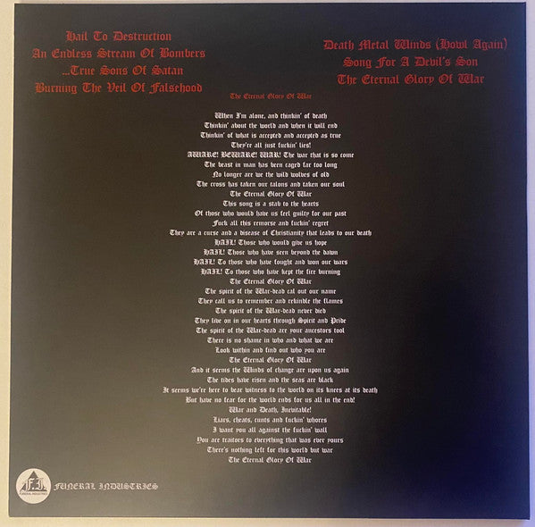 Destroyer 666* : Violence Is The Prince Of This World (LP, Album, Ltd, RE, Bro)