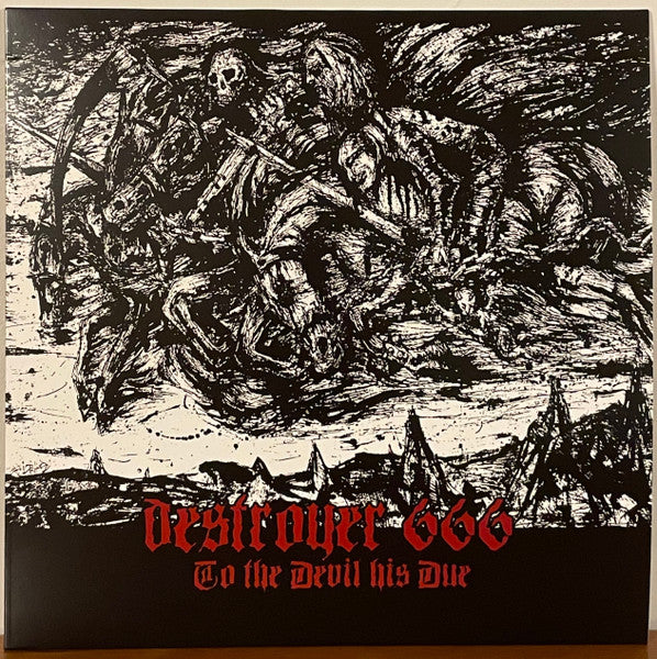 Deströyer 666 : To The Devil His Due (LP, Comp, Ltd, RE, Red)