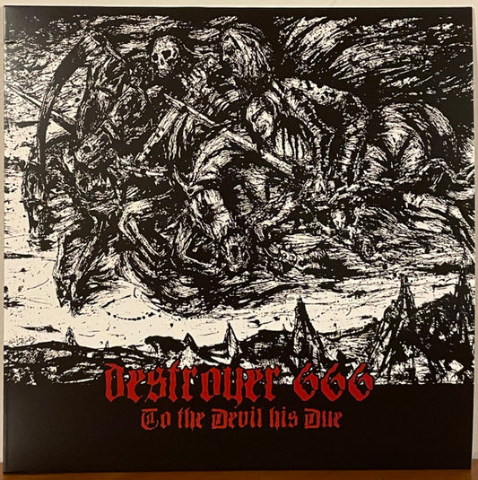 Deströyer 666 : To The Devil His Due (LP, Comp, Ltd, RE, Red)