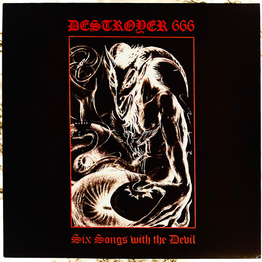 Deströyer 666 : Six Songs With The Devil (LP, RE, Whi)