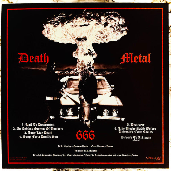 Deströyer 666 : Six Songs With The Devil (LP, RE, Whi)