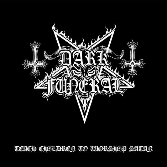 Dark Funeral : Teach Children To Worship Satan (12", MiniAlbum, Ltd, RE, Whi)