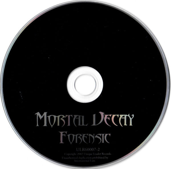 Mortal Decay : Forensic (CD, Album)