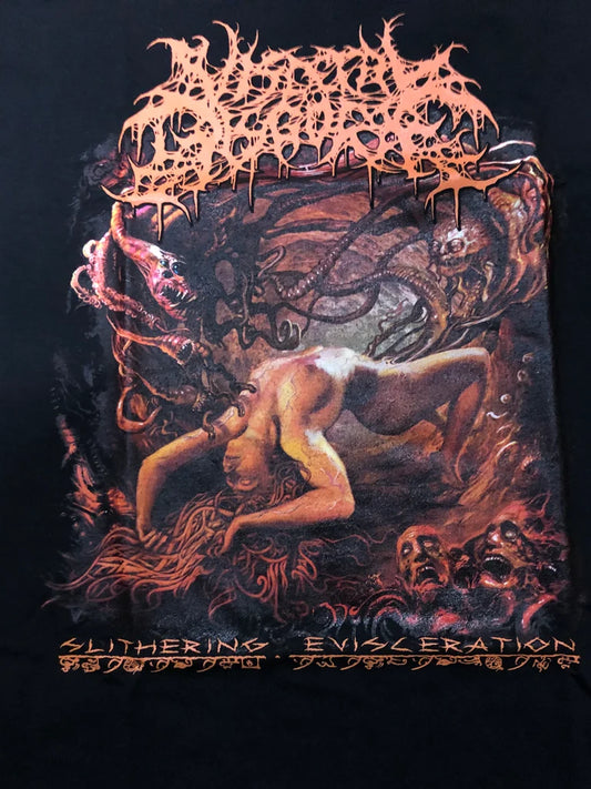 VISCERAL DISGORGE - Slithering Evisecration Red T-Shirt