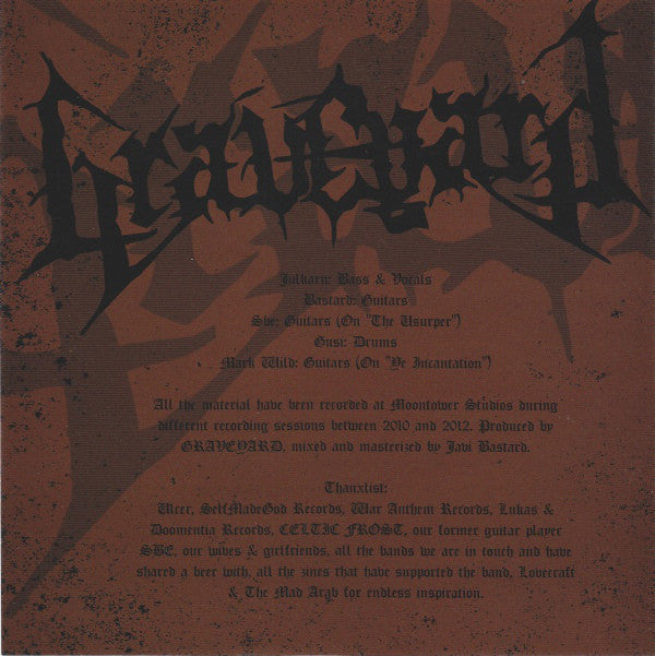 Graveyard (4) / Ulcer (9) : Of Ancient Metal And Eternal Death (7", Ltd, Whi)