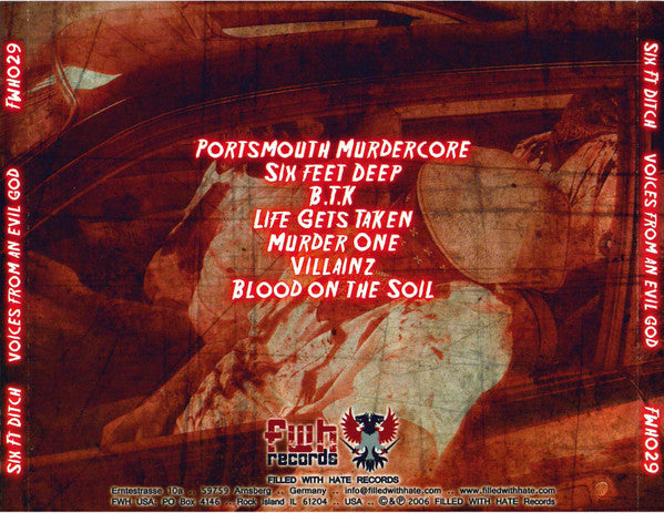 Six Ft Ditch : Voices From An Evil God (CD, Album)