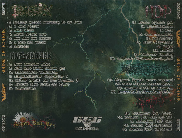 Various : WGF World Goregrind Federation (House Of Horror)  (CD, Comp)