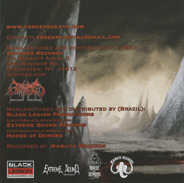 Forceps (4) : Mastering Extinction (CD, Album)