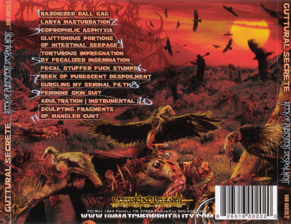 Guttural Secrete : Reek Of Pubescent Despoilment (CD, Album)