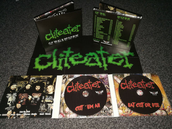 Cliteater : Clit 'Em All / Eat Clit Or Die (2xCD, Album, Comp, RE)