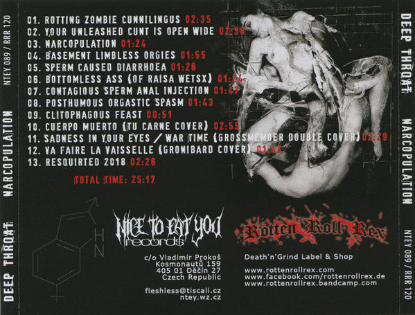 Deep Throat (5) : Narcopulation (CD, Album)