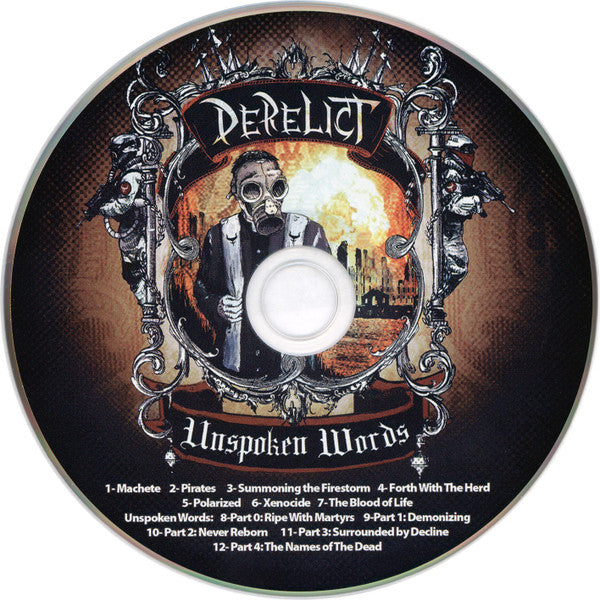 Derelict (6) : Unspoken Words (CD, Album)
