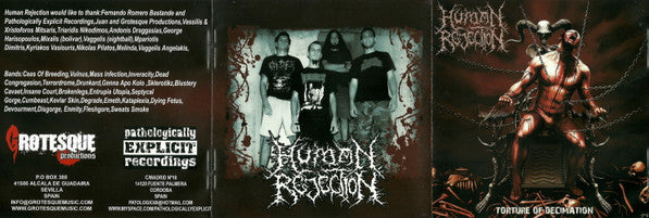 Human Rejection : Torture Of Decimation (CD, Album)