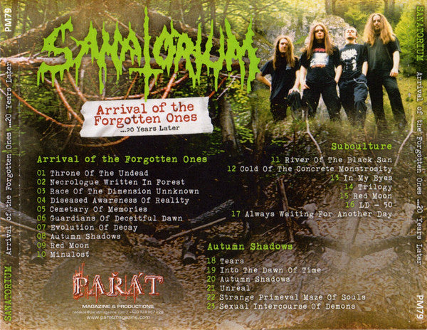 Sanatorium : Arrival Of The Forgotten Ones ...20 Years Later (CD, Album, RE)