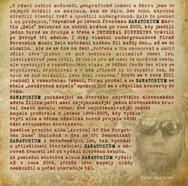Sanatorium : Arrival Of The Forgotten Ones ...20 Years Later (CD, Album, RE)
