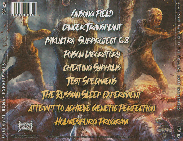 Unethical Human Experiments : Grotesque Failure In The Process, Unfit Individuals (CD, Album)
