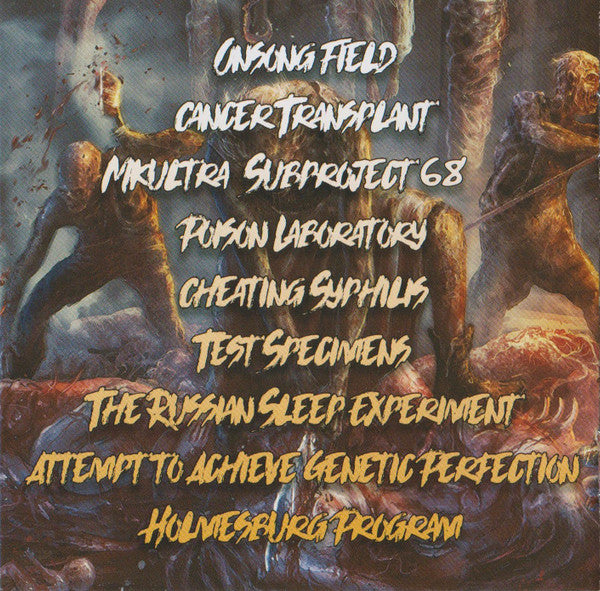 Unethical Human Experiments : Grotesque Failure In The Process, Unfit Individuals (CD, Album)