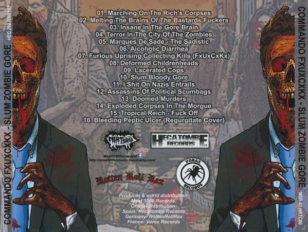 Commando FxUxCxKx : Slum Zombie Gore (CD, Album, Ltd)