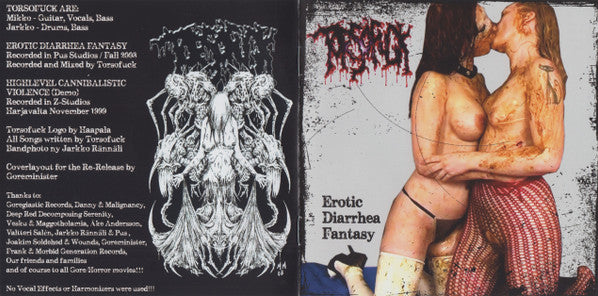 Torsofuck : Erotic Diarrhea Fantasy (CD, Album, RE)