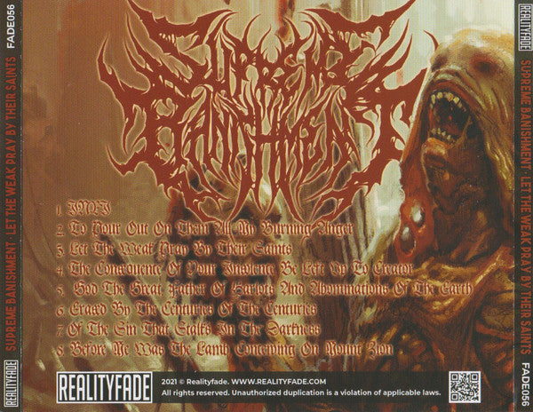 Supreme Banishment : Let The Weak Pray By Their Saints (CD, Album)