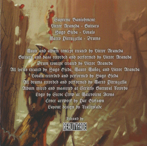 Supreme Banishment : Let The Weak Pray By Their Saints (CD, Album)