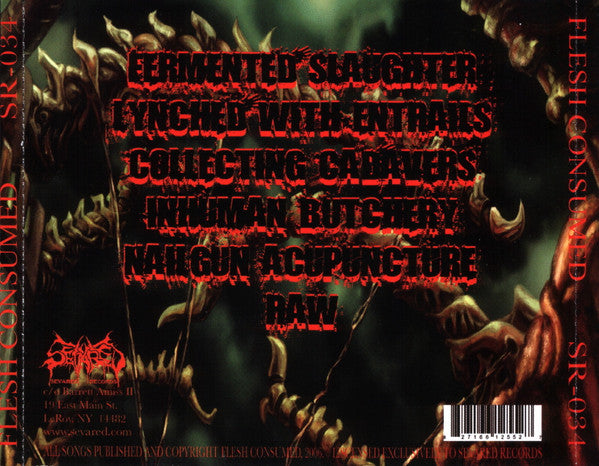 Flesh Consumed : Fermented Slaughter / Inhuman Butchery (CD, Comp)