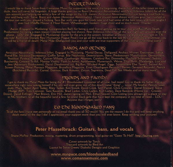 Bloodsoaked (3) : Sadistic Deeds... Grotesque Memories (CD, Album, Enh)