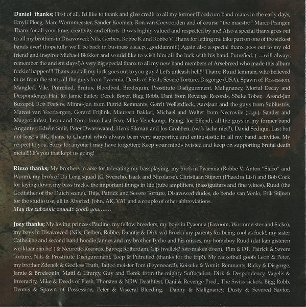 Arsebreed : Munching The Rotten (CD, Album, Enh, Sli)