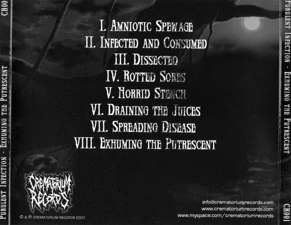 Purulent Infection : Exhuming The Putrescent (CD, Album)