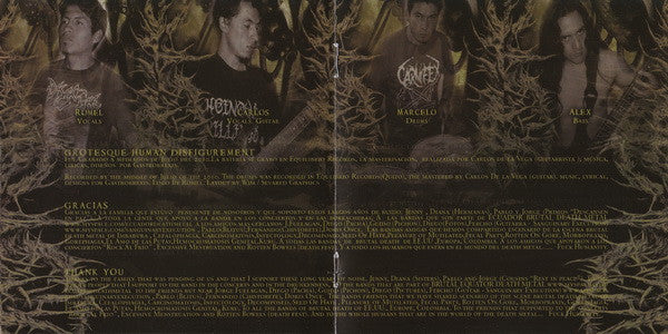 Gastrorrexis : Grotesque Human Disfigurement (CD, Album)