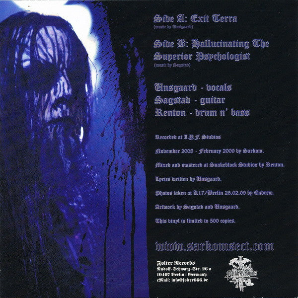 Sarkom : Exit Terra (7", Single, Ltd)
