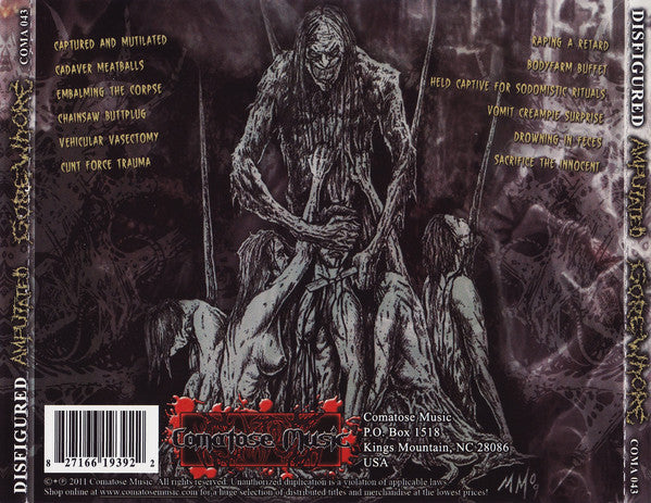 Disfigured (2) : Amputated Gorewhore (CD, Album)