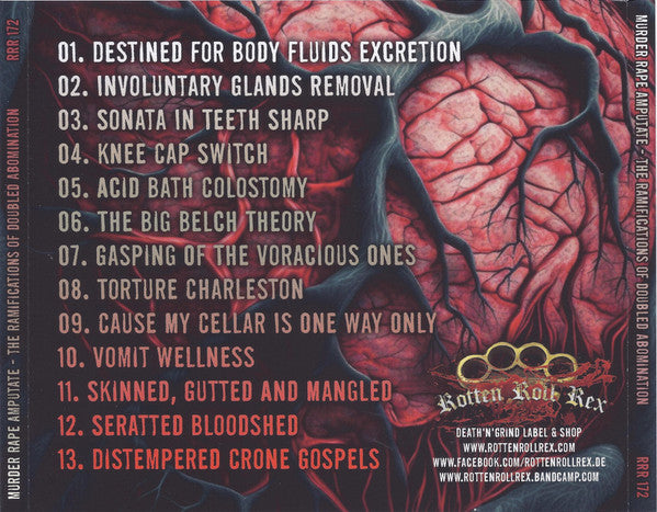Murder Rape Amputate : The Ramifications Of Doubled Abomination (CD, Album)