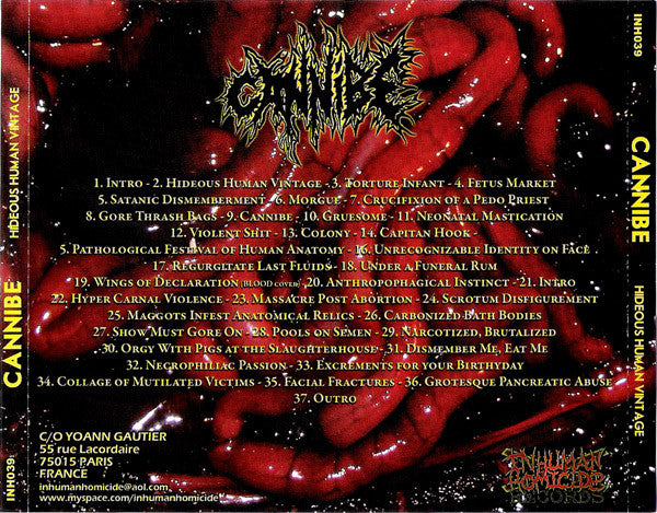 Cannibe : Hideous Human Vintage (CD, Album)