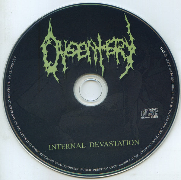 Dysentery : Internal Devastation (CD, Album, Sli)