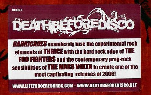 Death Before Disco (2) : Barricades (CD, Album)
