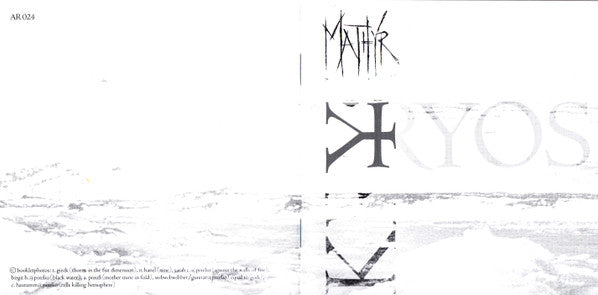 Mathyr : Kryos (CD, Album, Dig)