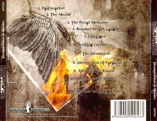 Casketgarden : Incompleteness In Absence (CD, Album)