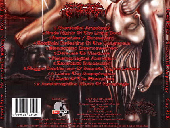 Bowel Stew : Necrocoital Amputorgy (CD, Album)