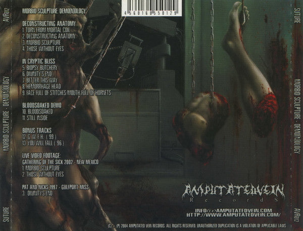 Suture : Morbid Sculpture - Demo[n]ology (CD, Comp, Enh)