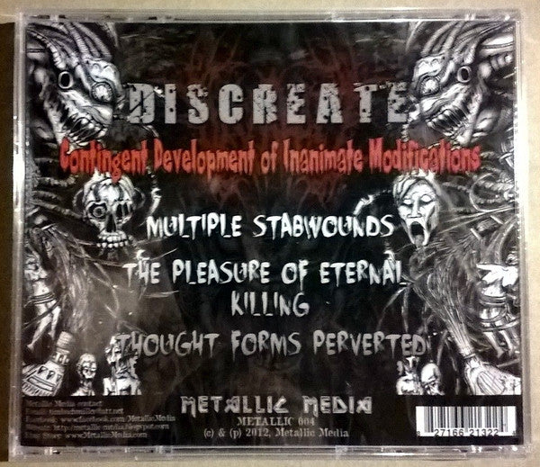 Discreate : Contingent Development Of Inanimate Modifications (CD, EP)