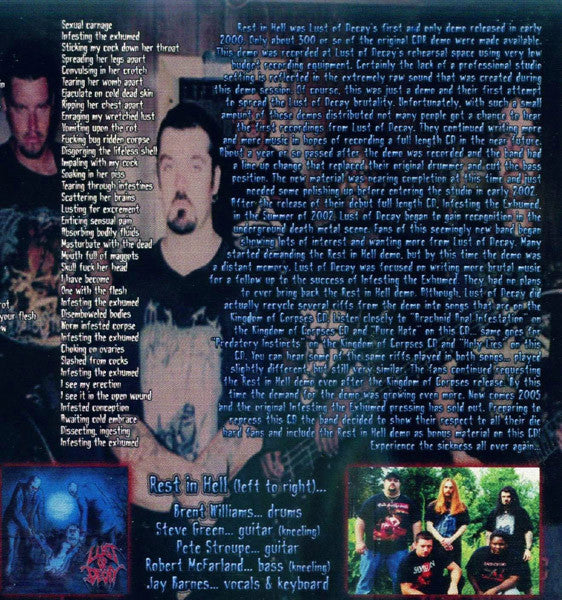 Lust Of Decay : Infesting The Exhumed (CD, Album, RE)