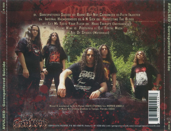 Avulsed : Gorespattered Suicide (CD, Album, Enh)