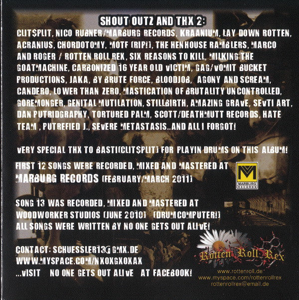 No One Gets Out Alive : Like A Lamb To The Slaughter (CD, Album)