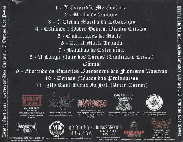 Brutal Morticinio : Despertar Dos Chacais … O Outono Dos Povos (CD, Album, RE)