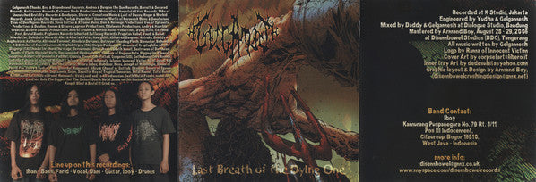 Gelgamesh : Last Breath Of The Dying One (CD, Album)