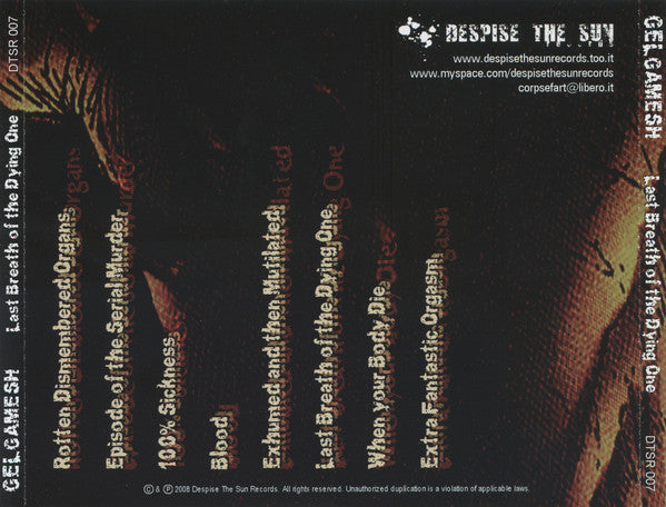 Gelgamesh : Last Breath Of The Dying One (CD, Album)