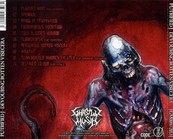 Putrified J : Devouring Rotten Viscera (CD, Album)