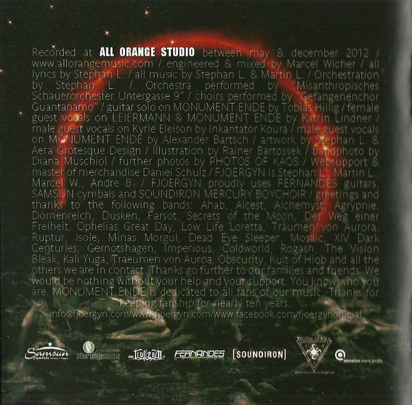 Fjoergyn : Monument Ende (CD, Album)