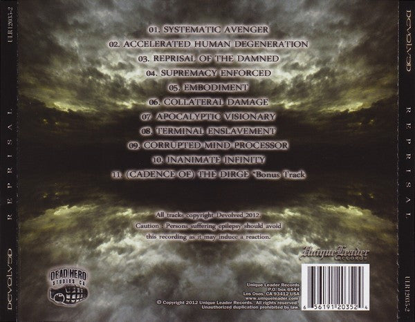 Devolved : Reprisal (CD, Album)